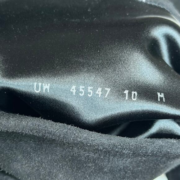 Stuart Weitzman Hiline Black Suede OTK Boots 3.5” Block Heel Size 10M Rare Chic - Picture 16 of 16